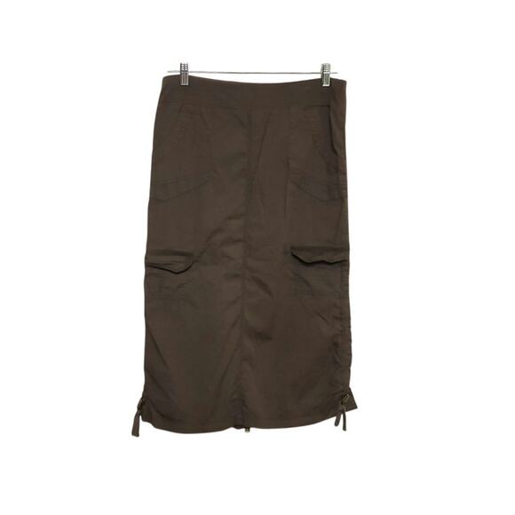 XCVI Lagenlook Mocha Mousse Baggy Midi Skirt Gorpcore - Picture 1 of 9